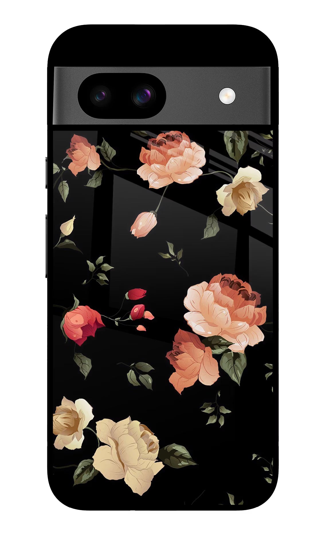 Flowers Google Pixel 8A Glass Case