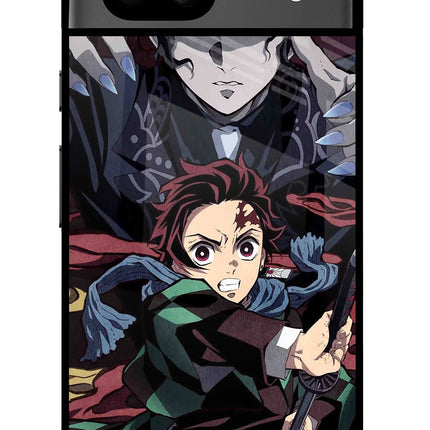 Demon Slayer Google Pixel 8A Glass Case