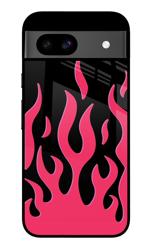 Fire Flames Google Pixel 8A Glass Case
