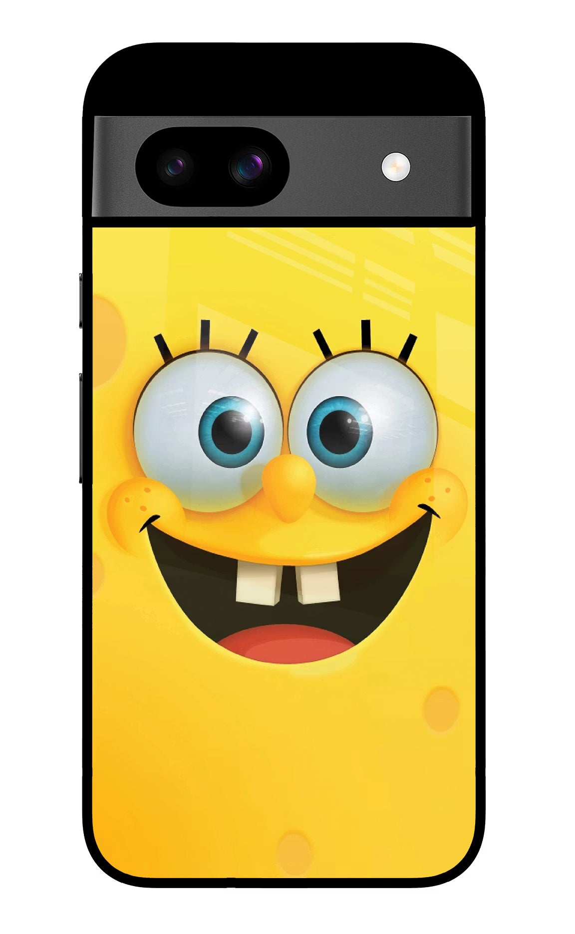 Sponge 1 Google Pixel 8A Glass Case Back Cover by Casekaro