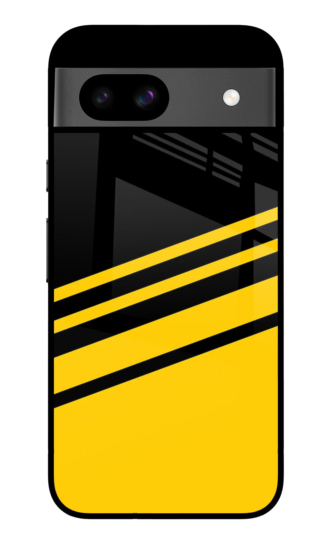 Yellow Shades Google Pixel 8A Glass Case Back Cover by Casekaro