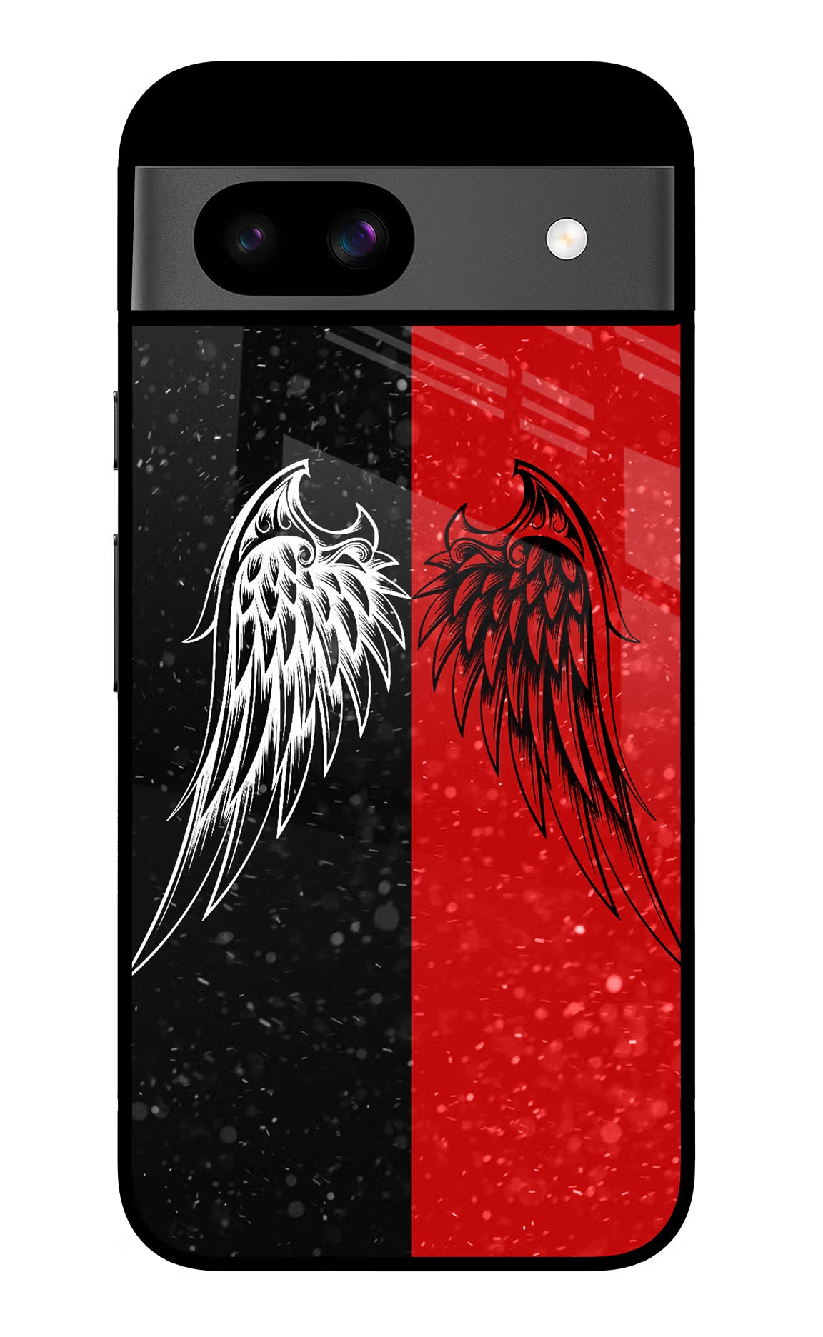 Wings Google Pixel 8A Glass Case Back Cover by Casekaro