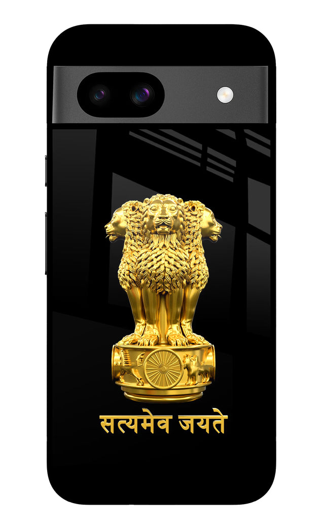 Satyamev Jayate Golden Google Pixel 8A Glass Case