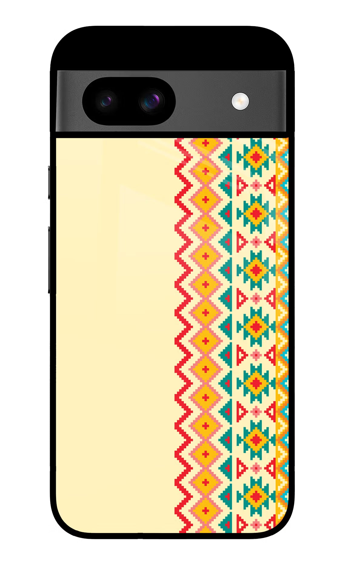 Ethnic Seamless Google Pixel 8A Glass Case Back Cover by Casekaro