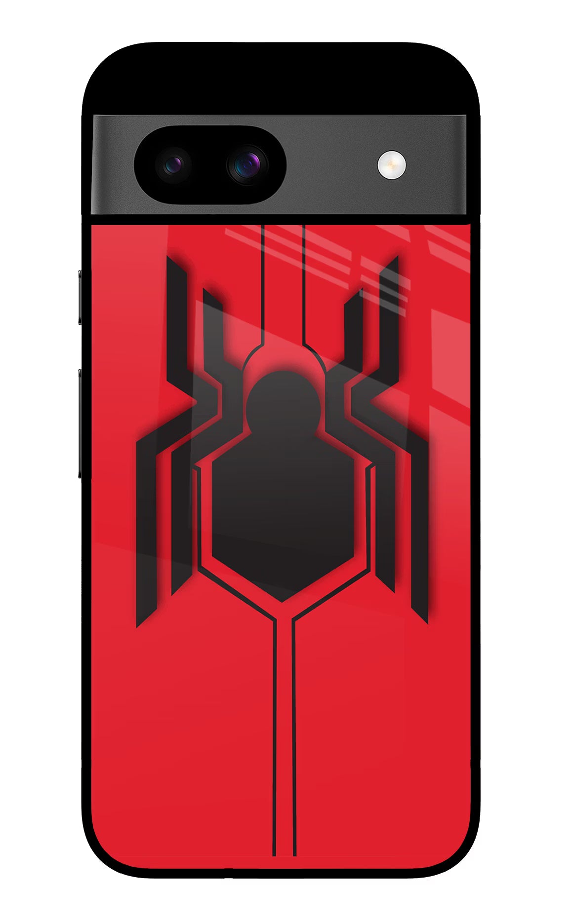 Spider Google Pixel 8A Glass Case Back Cover by Casekaro