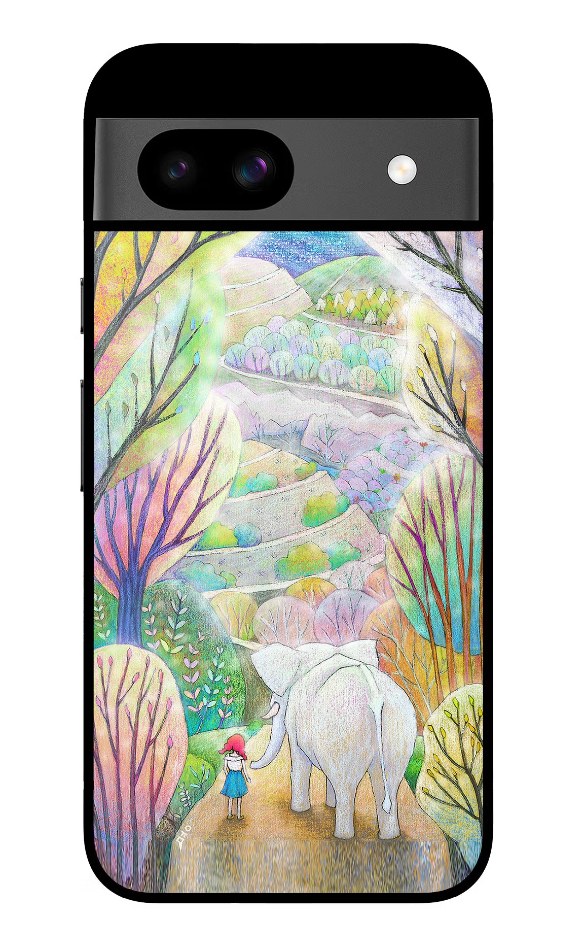 Nature Painting Google Pixel 8A Glass Case