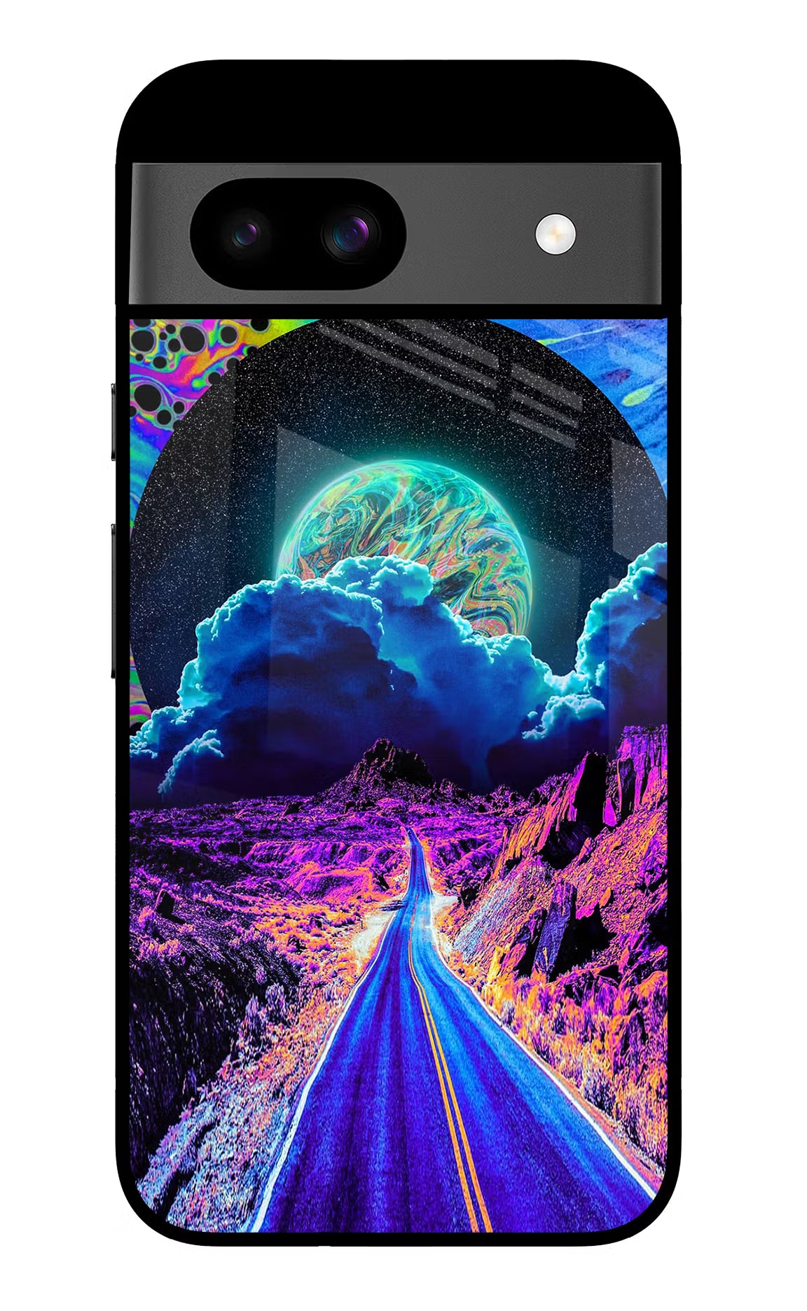 Psychedelic Painting Google Pixel 8A Glass Case