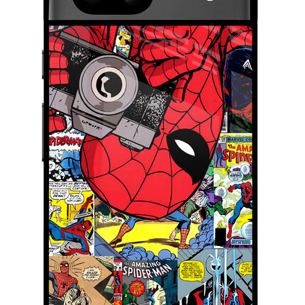 Spider Man Google Pixel 8A Glass Case