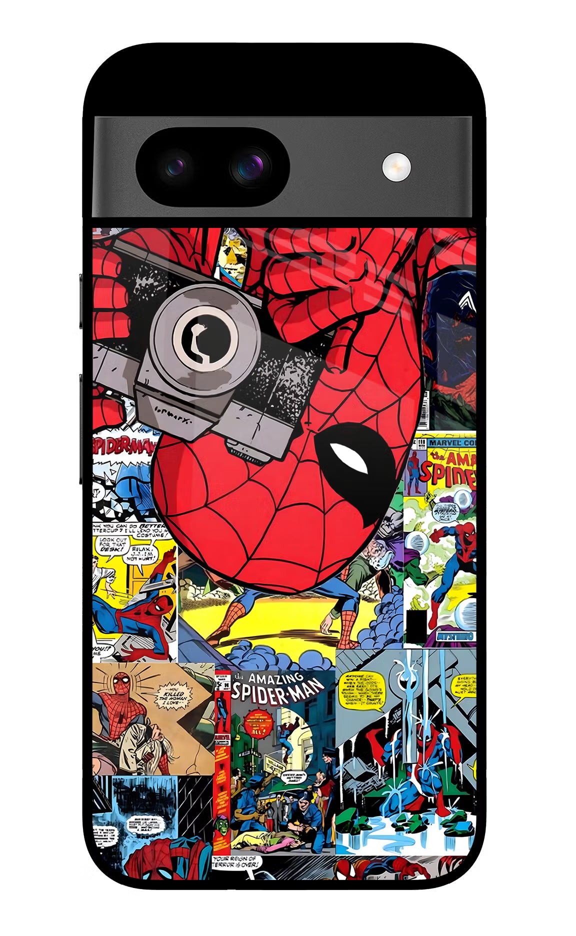 Spider Man Google Pixel 8A Glass Case
