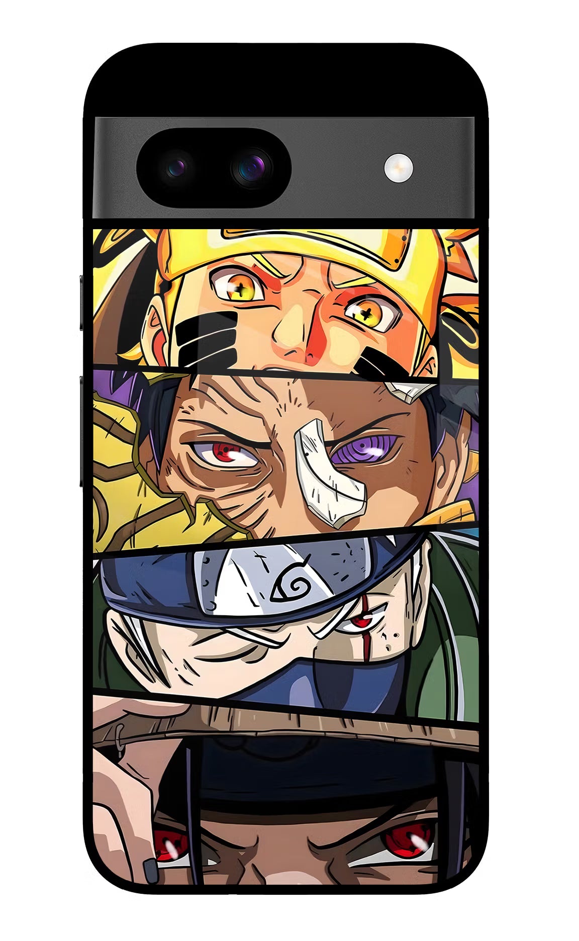 Naruto Character Google Pixel 8A Glass Case Back Cover by Casekaro