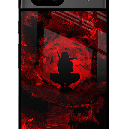 Itachi Uchiha Google Pixel 8A Glass Case