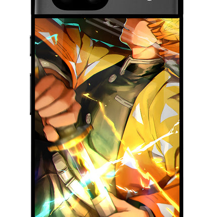 Demon Slayer Google Pixel 8A Glass Case