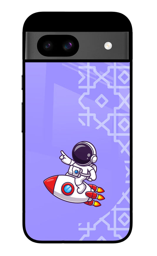 Cute Astronaut Google Pixel 8A Glass Case