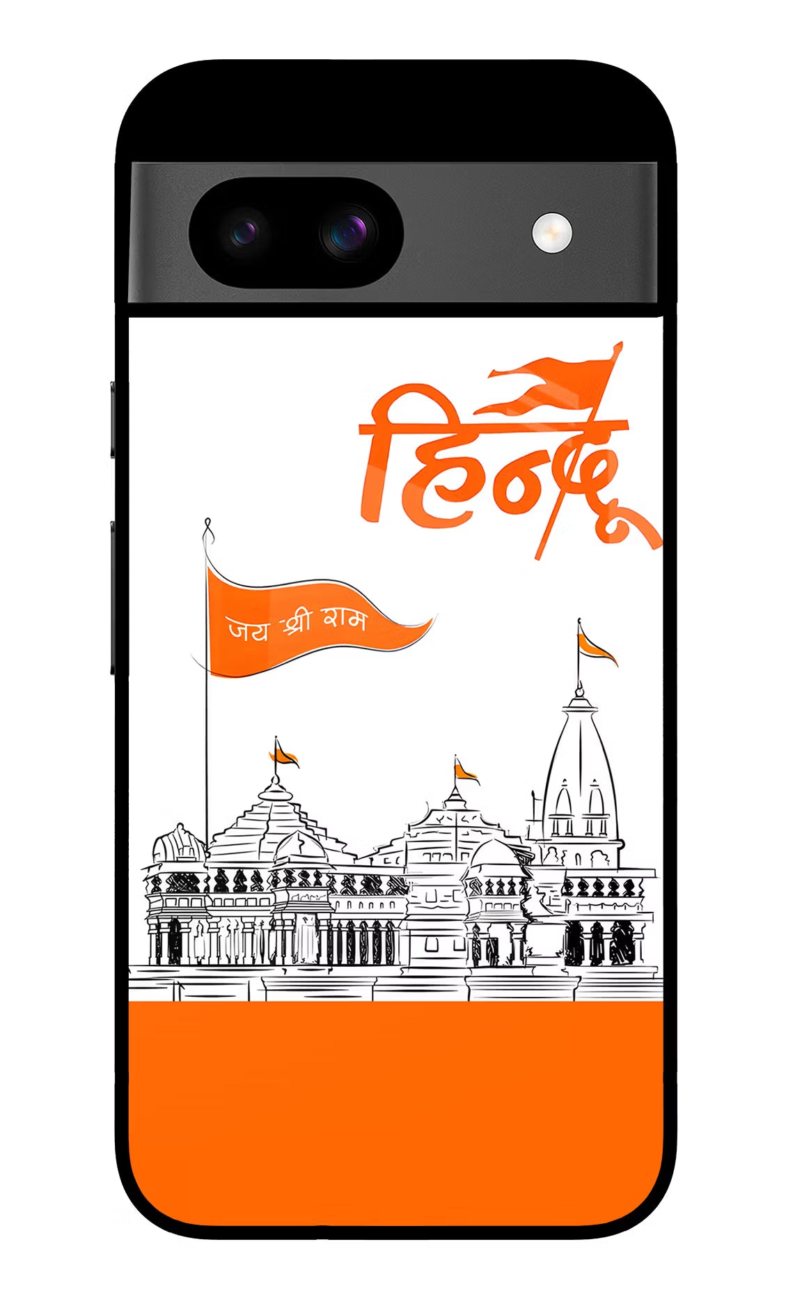 Jai Shree Ram Hindu Google Pixel 8A Glass Case Back Cover by Casekaro
