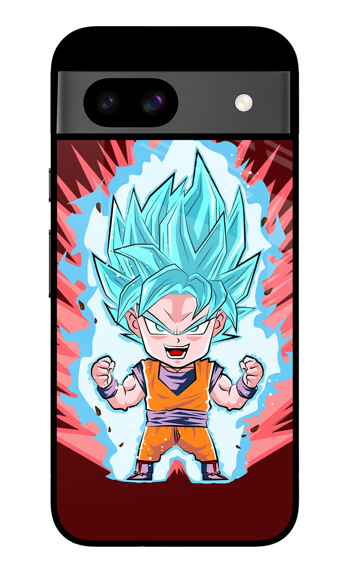 Goku Little Google Pixel 8A Glass Case Back Cover by Casekaro