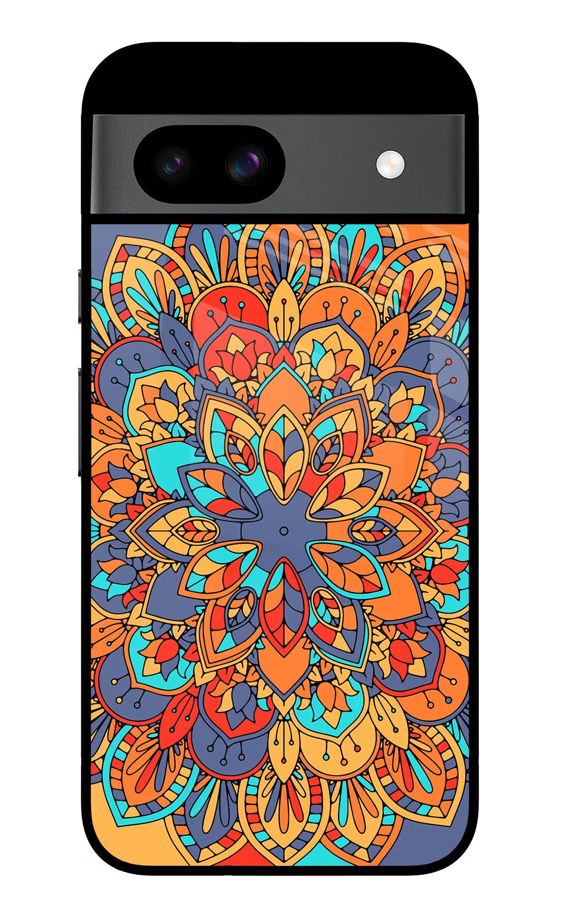 Color Mandala Google Pixel 8A Glass Case