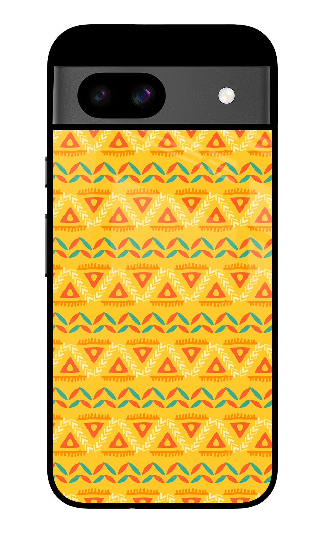 Tribal Pattern Google Pixel 8A Glass Case Back Cover by Casekaro