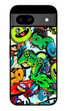 Game Doodle Google Pixel 8A Glass Case