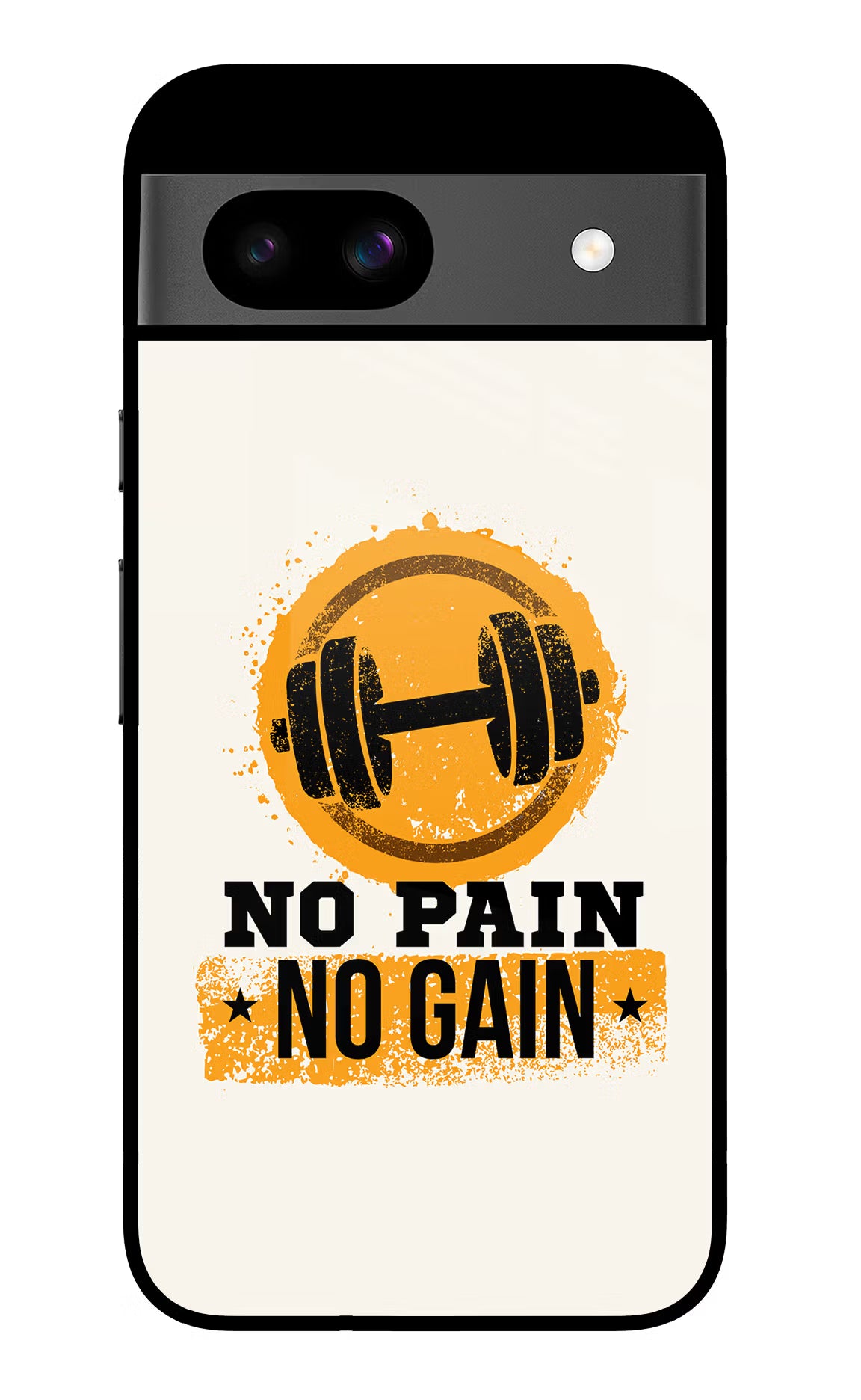 No Pain No Gain Google Pixel 8A Glass Case Back Cover by Casekaro