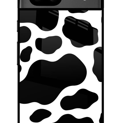 Cow Spots Google Pixel 8A Glass Case