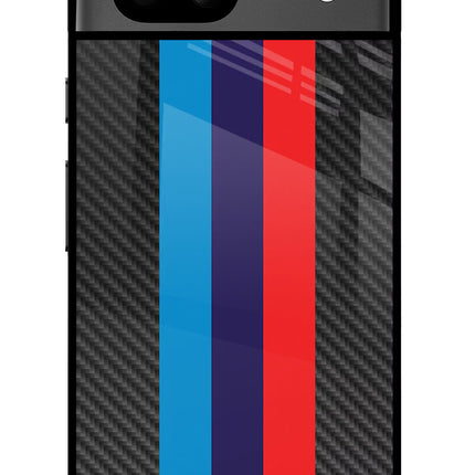 BMW Stripes Pattern Google Pixel 8A Glass Case