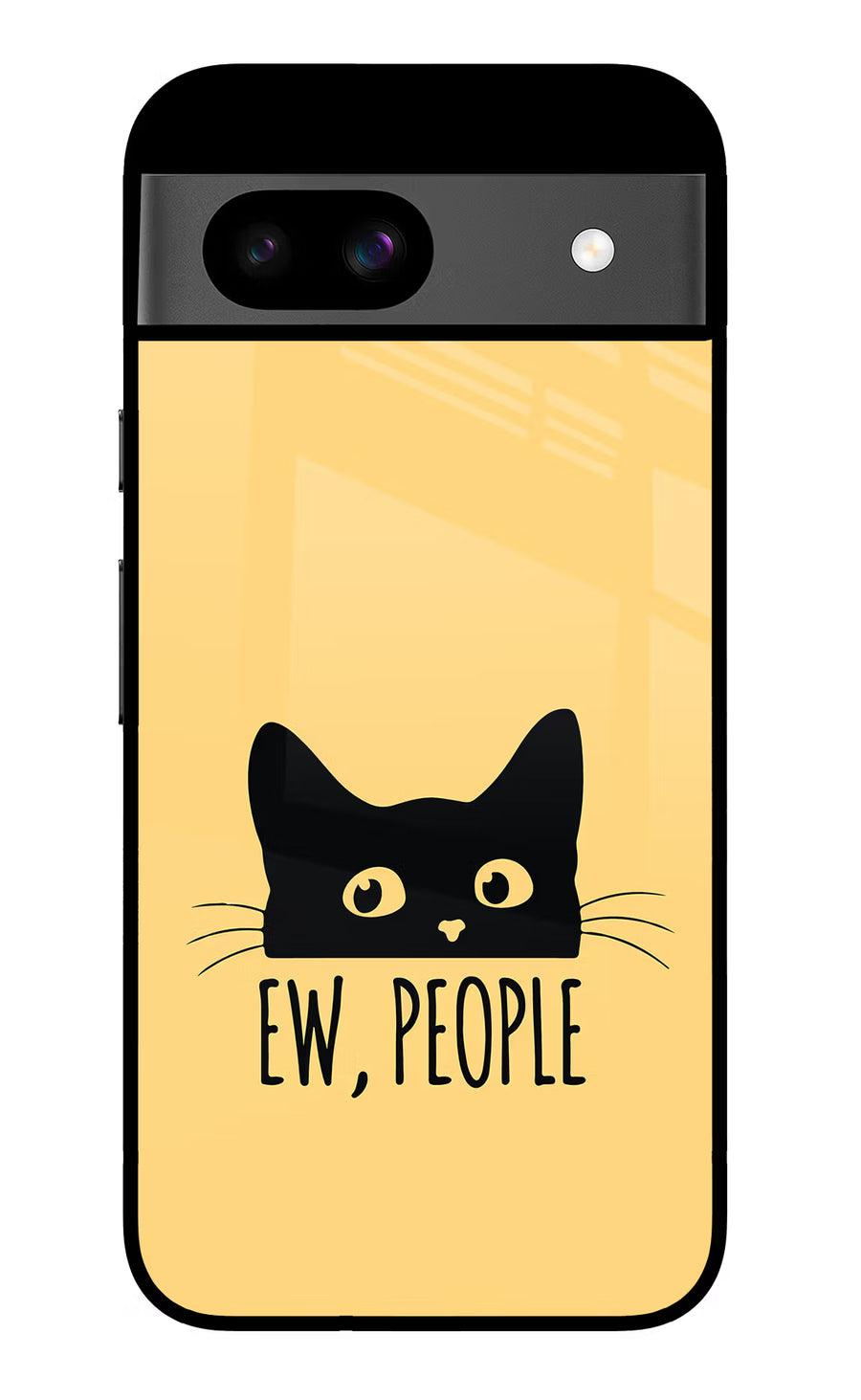 Ew People Catitude Google Pixel 8A Back Cover, Glass case
