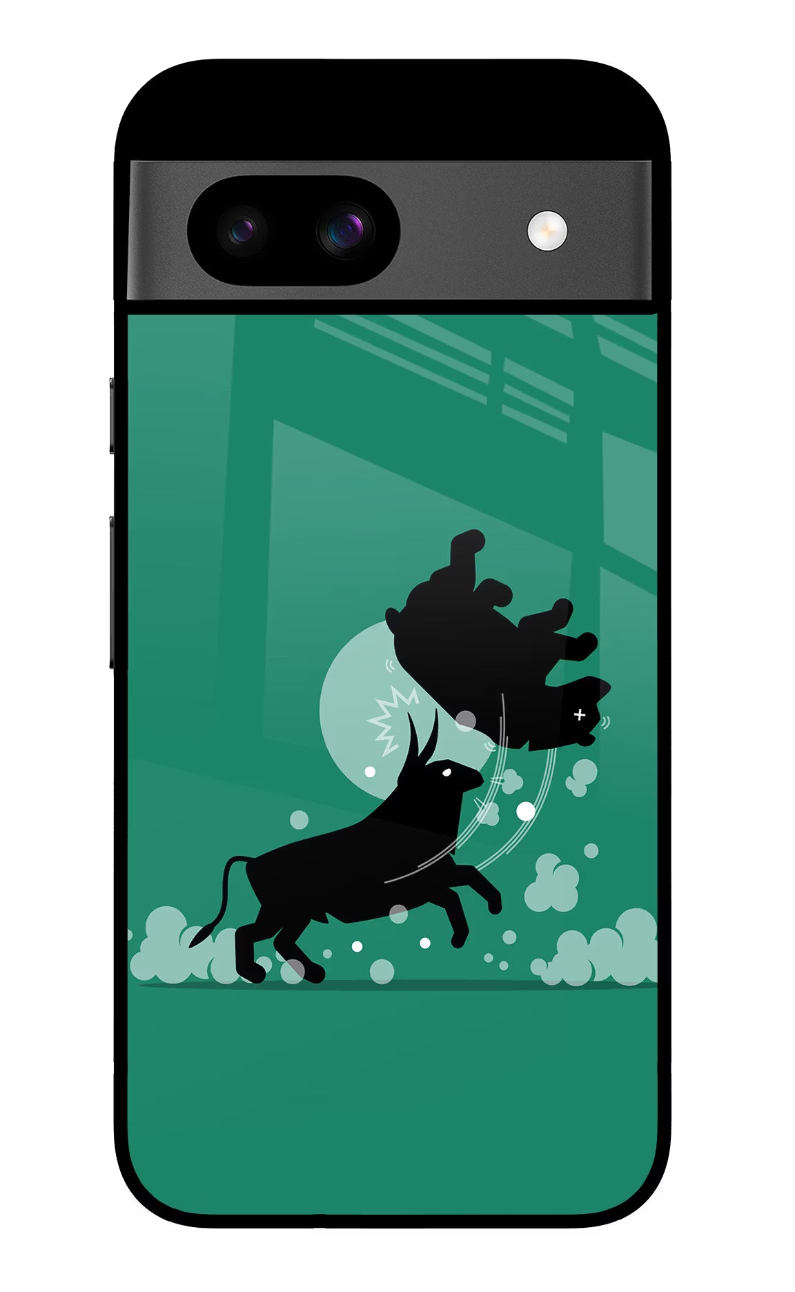 Bull Conqueror Google Pixel 8A Glass Case