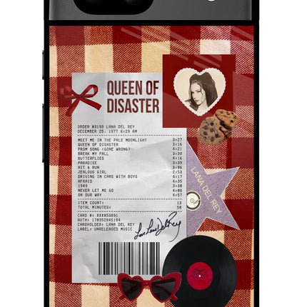 Queen of Disaster Google Pixel 8A Glass Case Back Cover by Casekaro