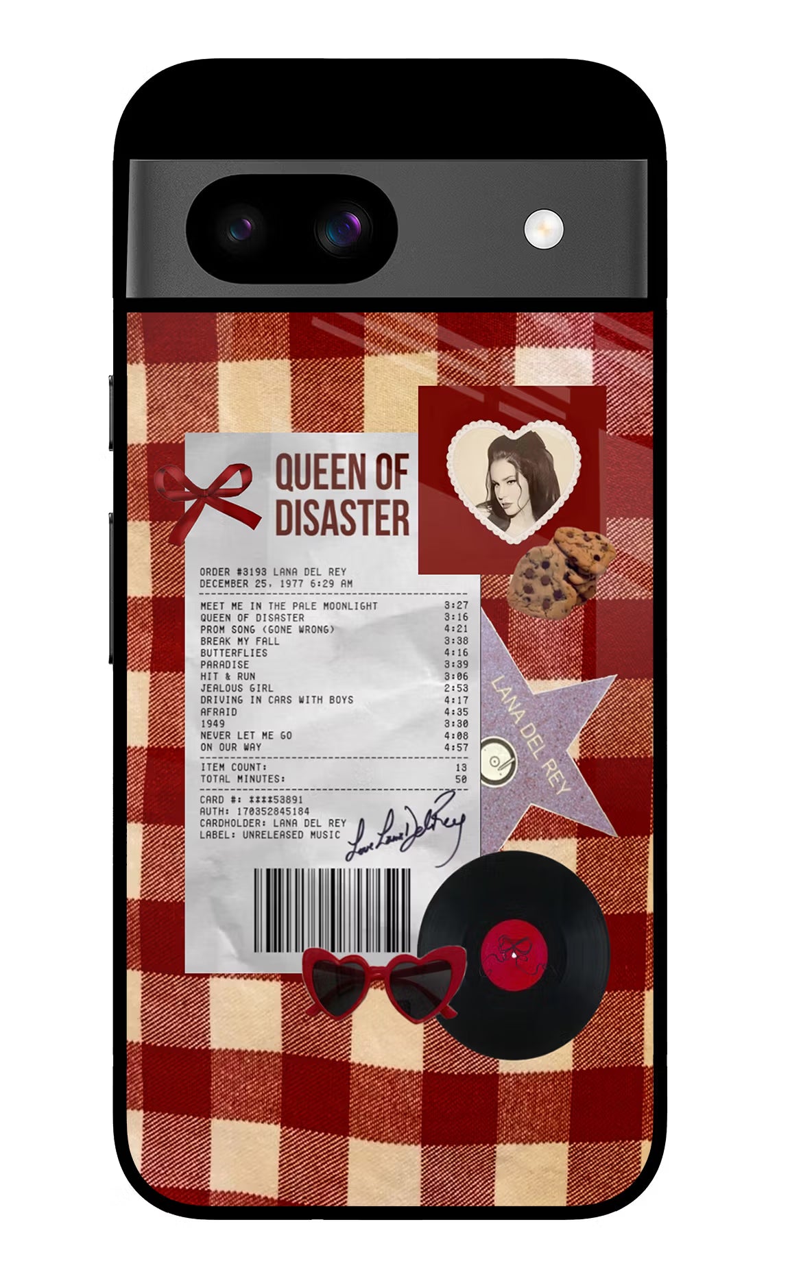 Queen of Disaster Google Pixel 8A Glass Case Back Cover by Casekaro
