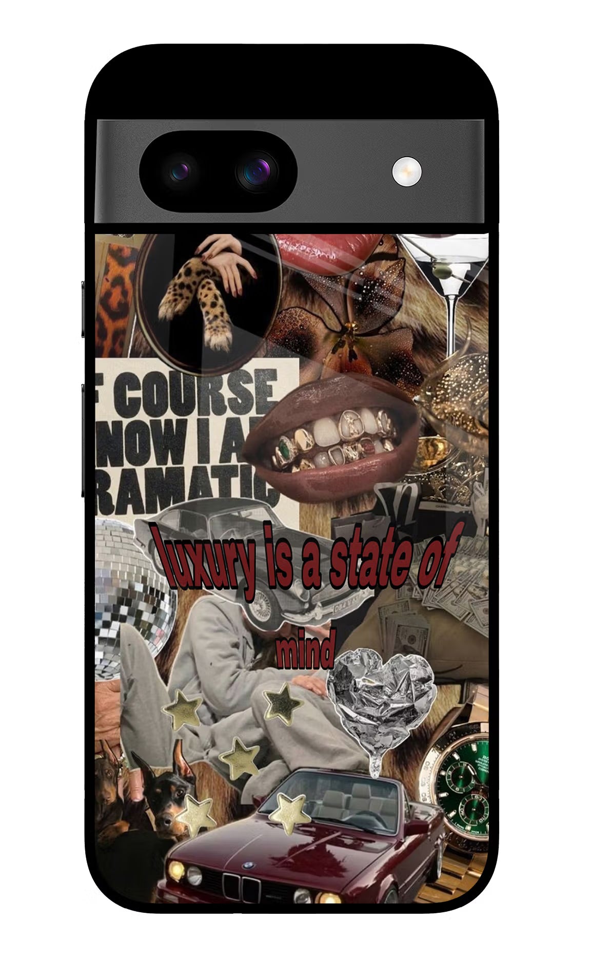 Luxury Google Pixel 8A Glass Case