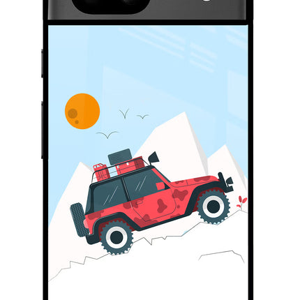 Mountain Trail Beast Google Pixel 8A Glass Case