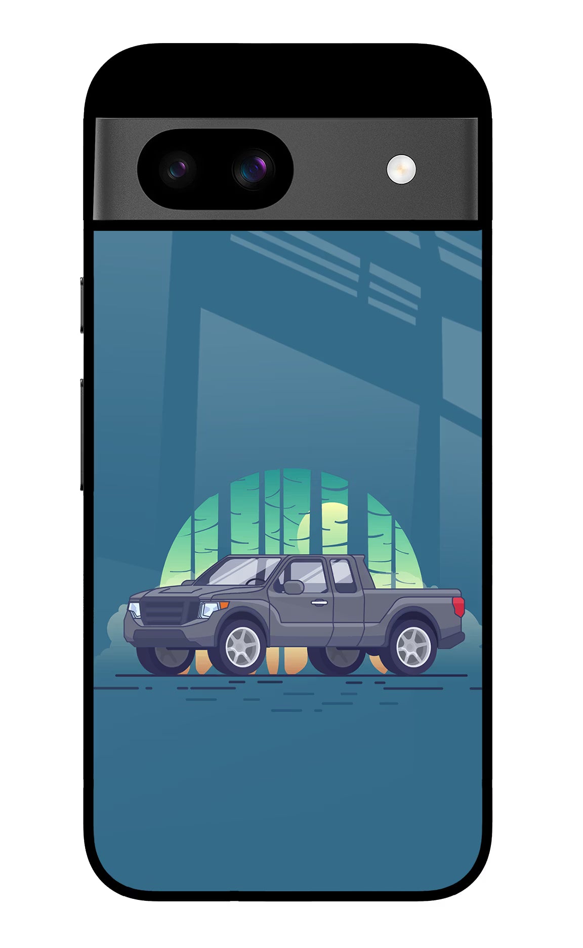 Retro Garage Vibe Google Pixel 8A Glass Case