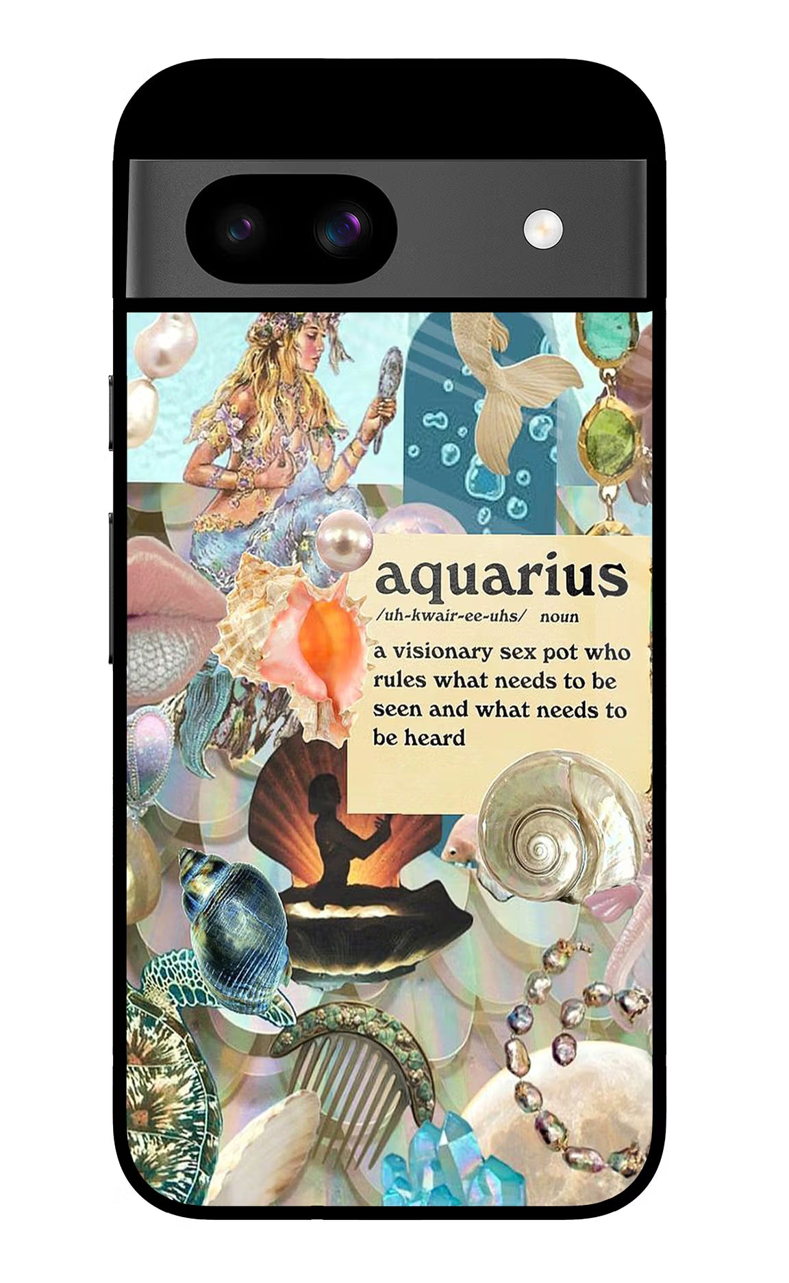 Aquarius Zodiac Google Pixel 8A Glass Case