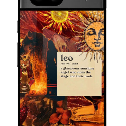 Leo Zodiac Google Pixel 8A Glass Case