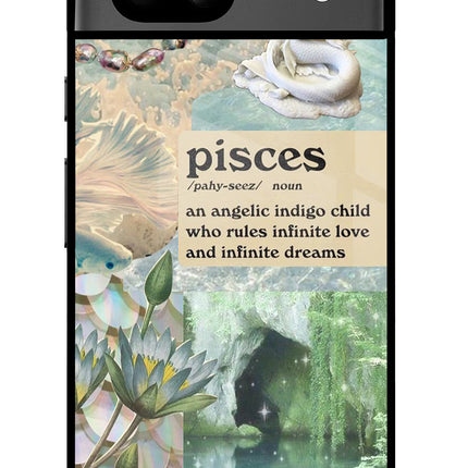 Pisces Zodiac Google Pixel 8A Glass Case