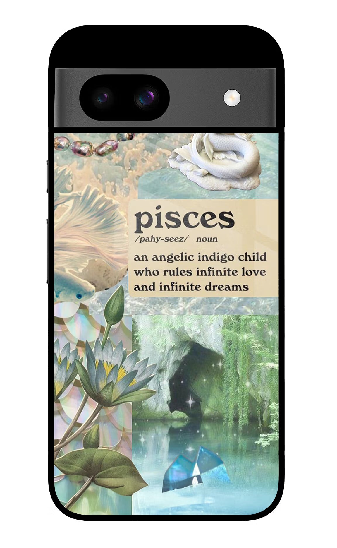 Pisces Zodiac Google Pixel 8A Glass Case