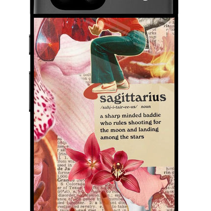 Sagittarius Zodiac Google Pixel 8A Glass Case
