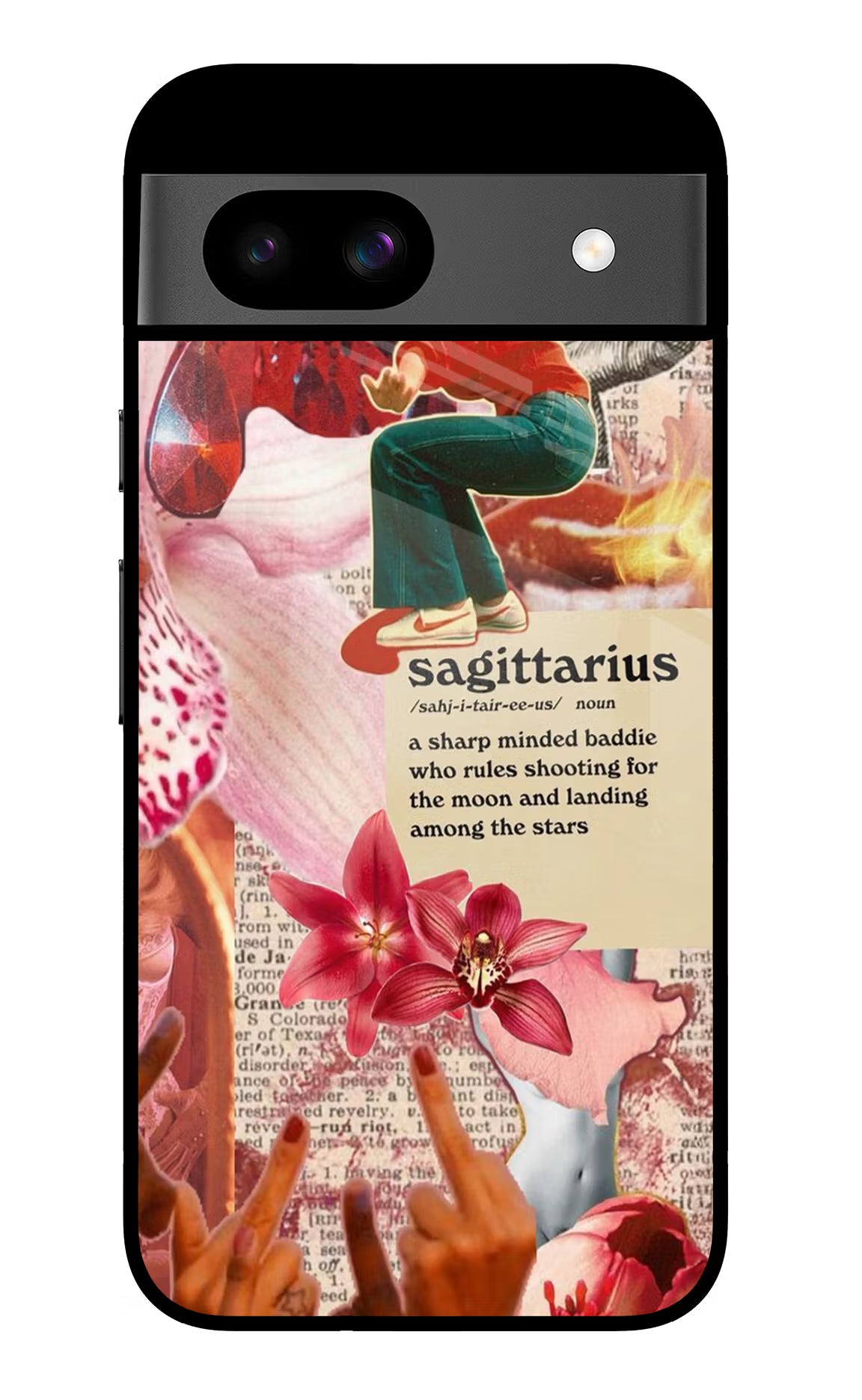Sagittarius Zodiac Google Pixel 8A Glass Case