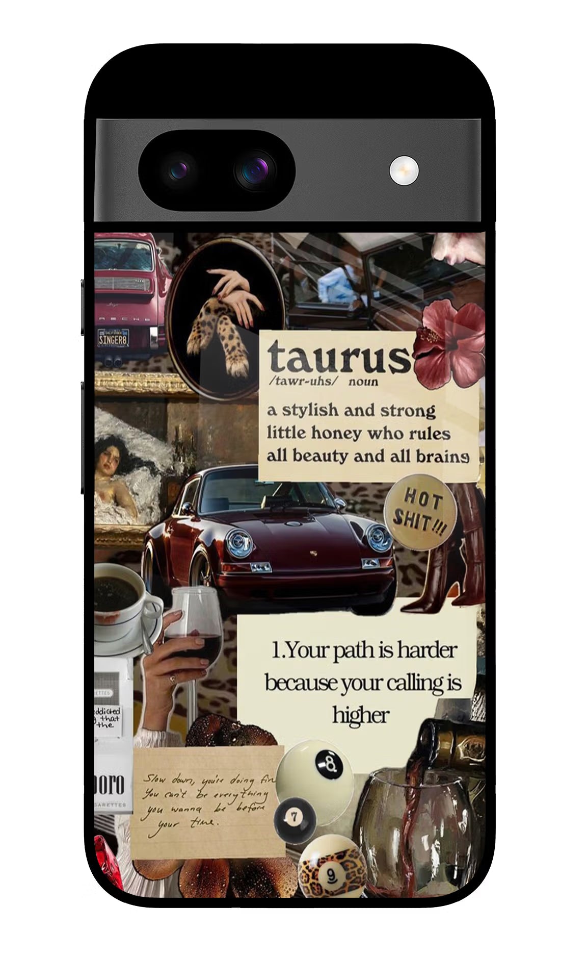 Taurus Zodiac Google Pixel 8A Glass Case