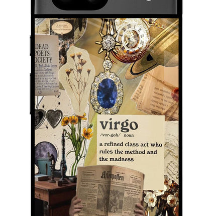 Virgo Zodiac Google Pixel 8A Glass Case
