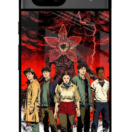 Ordinary Things Characters Google Pixel 8A Glass Case