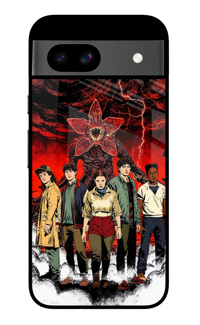 Ordinary Things Characters Google Pixel 8A Glass Case
