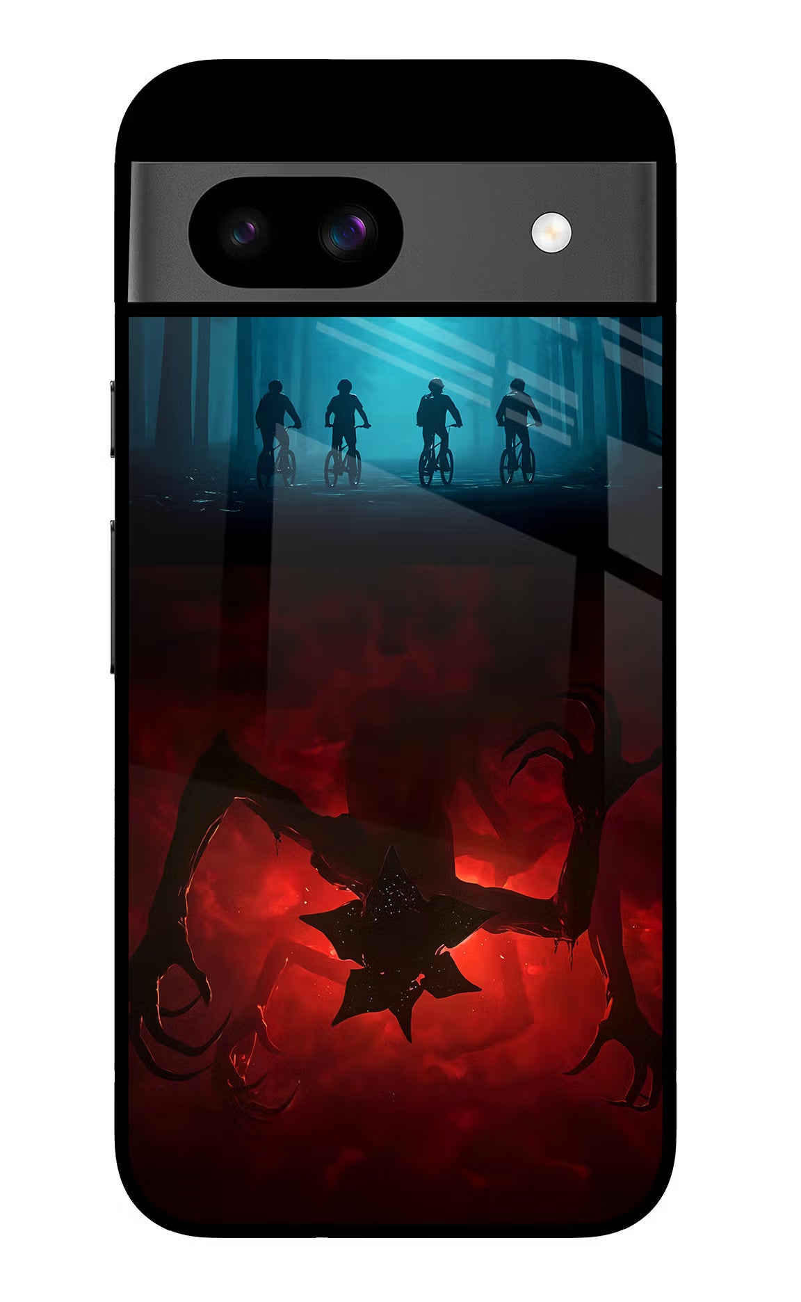 Ordinary Things Downside Up Google Pixel 8A Glass Case Back Cover by Casekaro