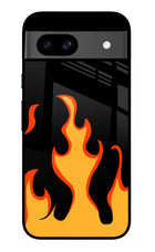 Fired Up – Black Google Pixel 8A Glass Case