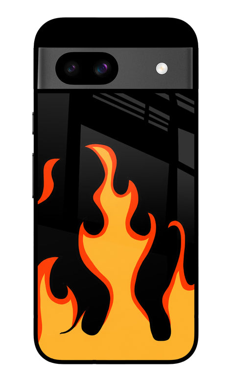 Fired Up – Black Google Pixel 8A Glass Case