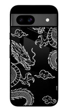 Twin Dragons Google Pixel 8A Glass Case