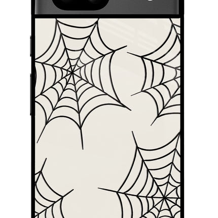 Spider Web Google Pixel 8A Glass Case