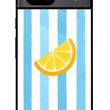 Summer Lemon Google Pixel 8A Glass Case