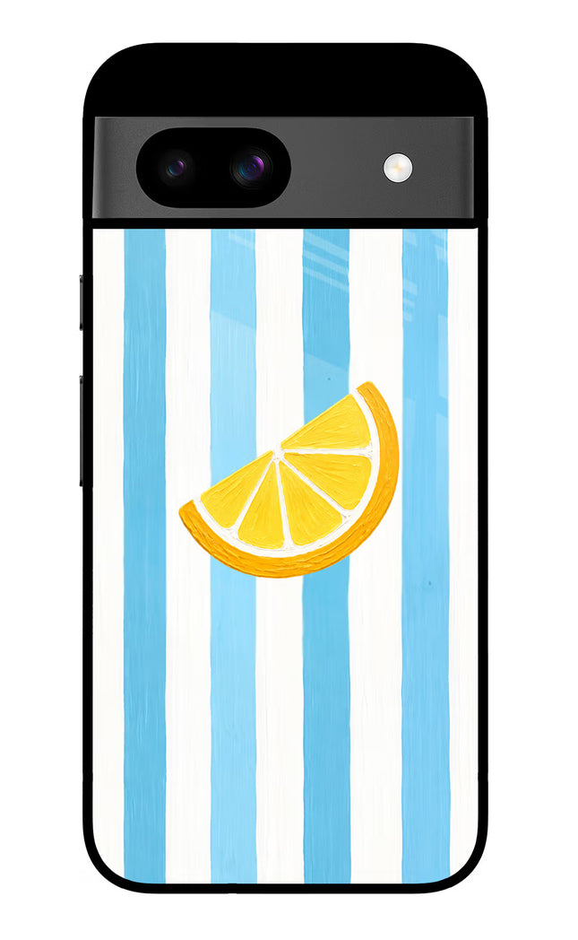 Summer Lemon Google Pixel 8A Glass Case