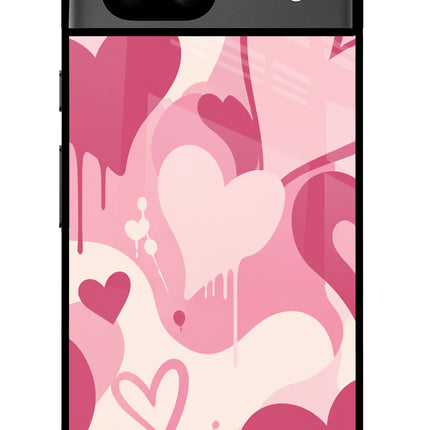 Hearty case Google Pixel 8A Glass Case Back Cover by Casekaro